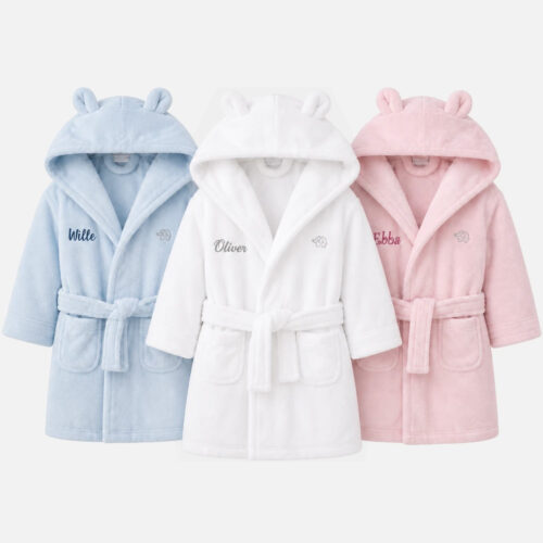 Baby bathrobe in sizes 0-4 years