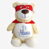 Superhero teddy bear with name