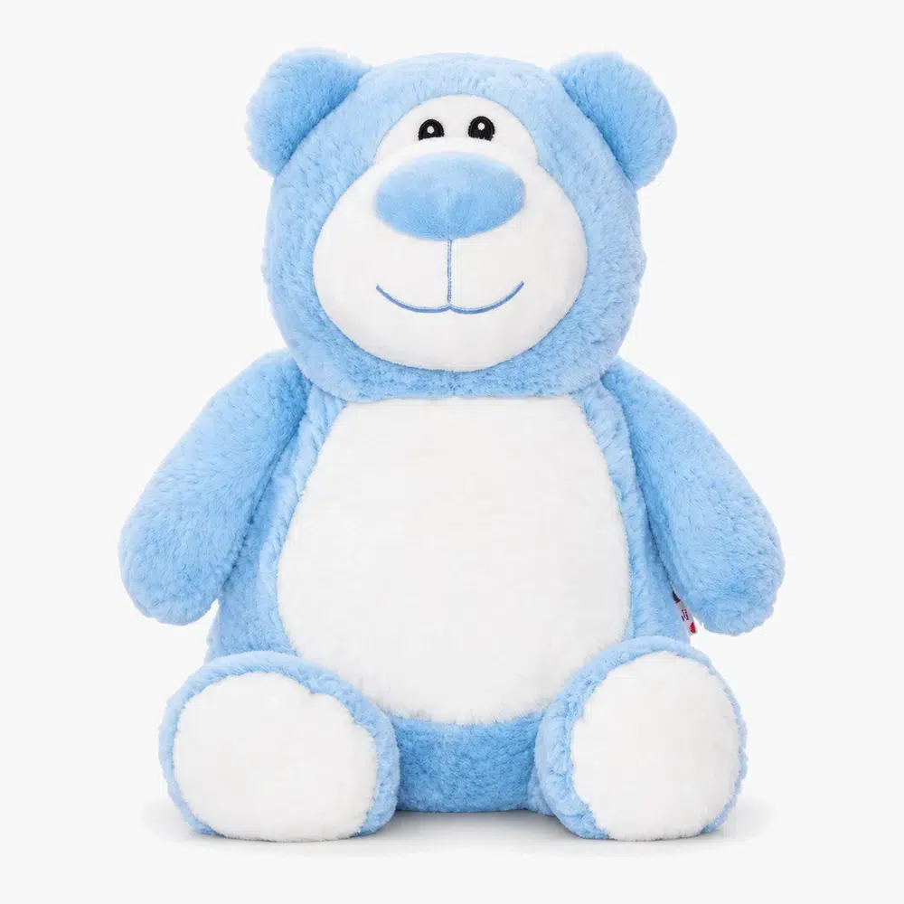 Blue personalized teddy bear - Bernard