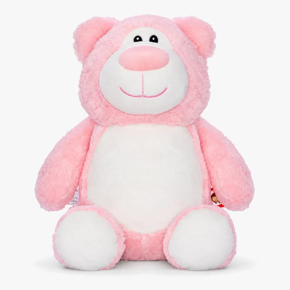 Pink personalized teddy bear - Rosie