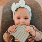 Mint headband for baby - Nordic Rainbow