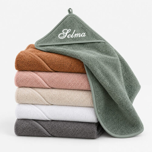 Bathcape with name for babies