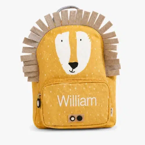 Personalized backpack with name, Mr. Lion