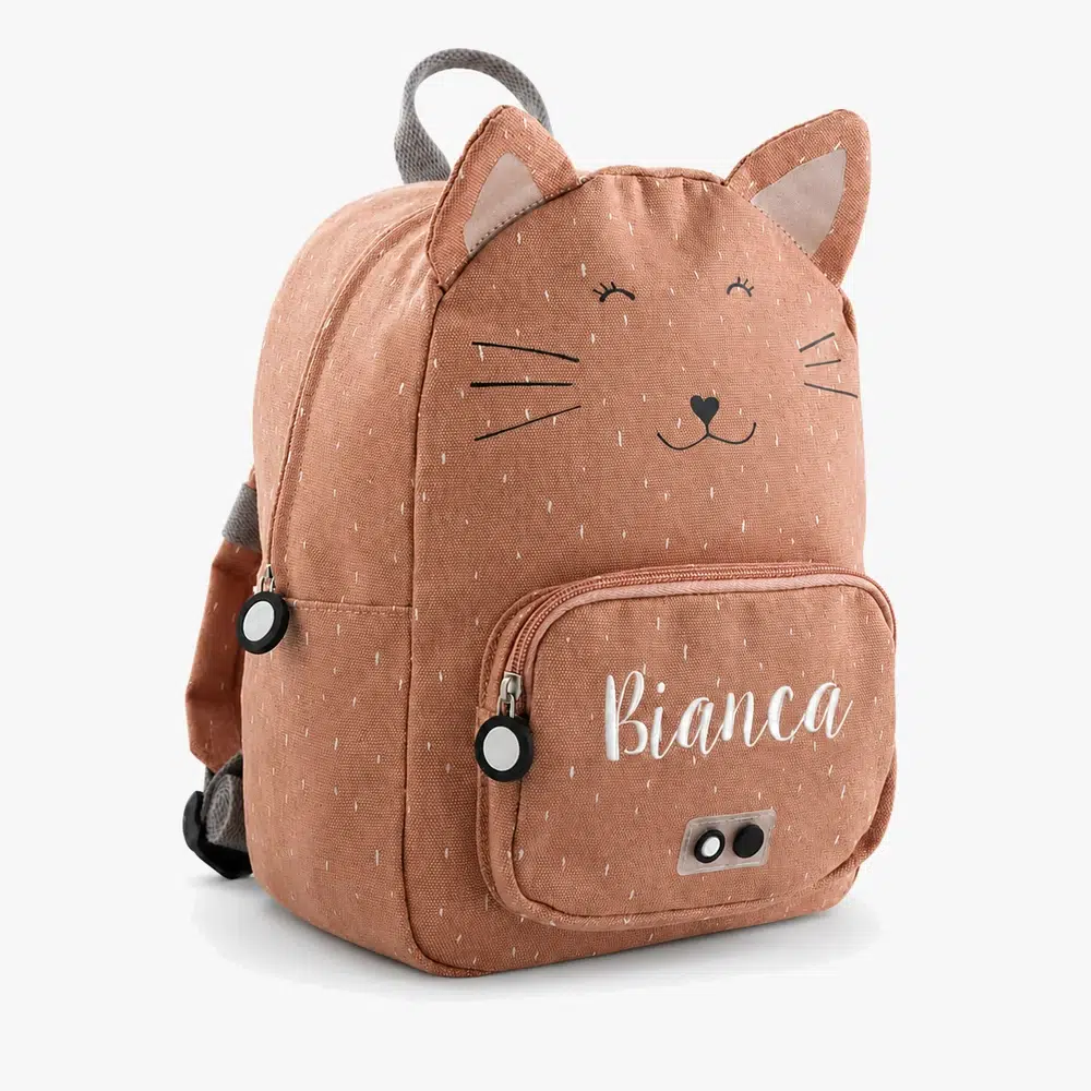 mrs-cat-hero Personalized backpack with name, Mrs. Cat