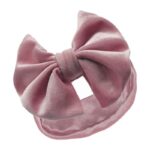 Light pink hair band baby in velour