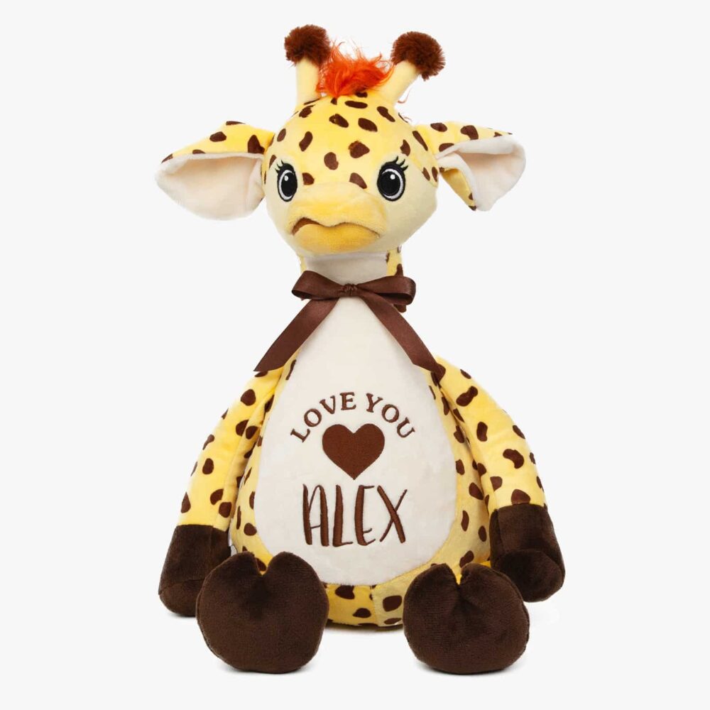 Giraffe personalized stuffed animal - Gabby Giraffe personalized stuffed animal - Gabby