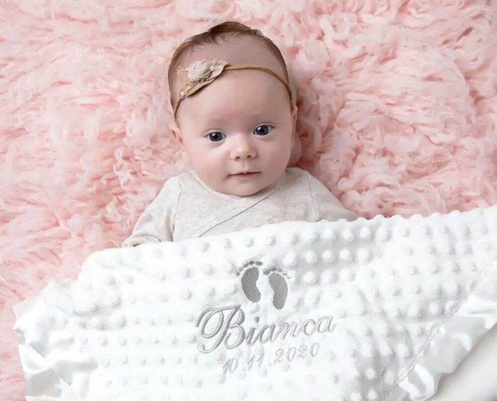 Personalized baby blankets