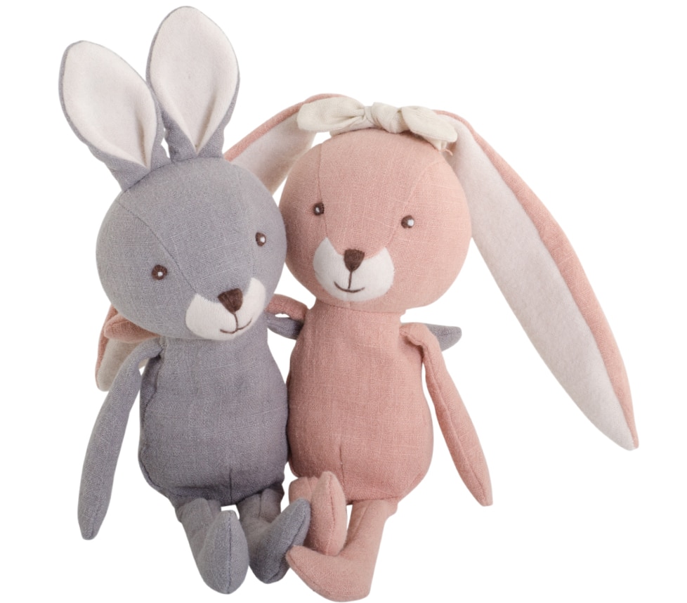 Apollo & Diana linen soft toys from Bukowski