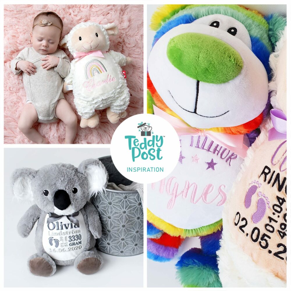 Personalized stuffed animals with embroidery