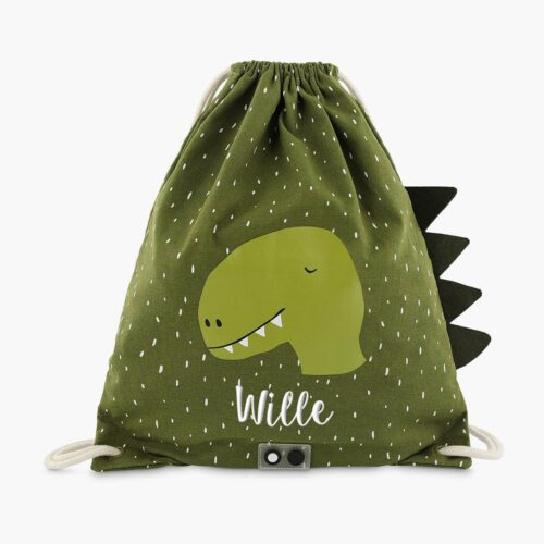 Personalized gym bag with name - Dinosaur