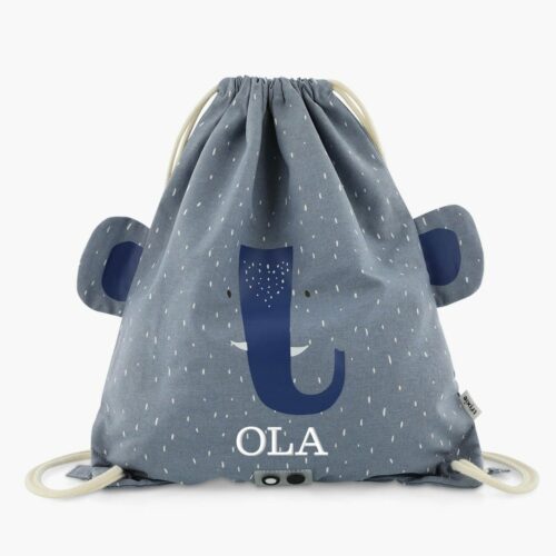Personalized gym bag with name - Elephant