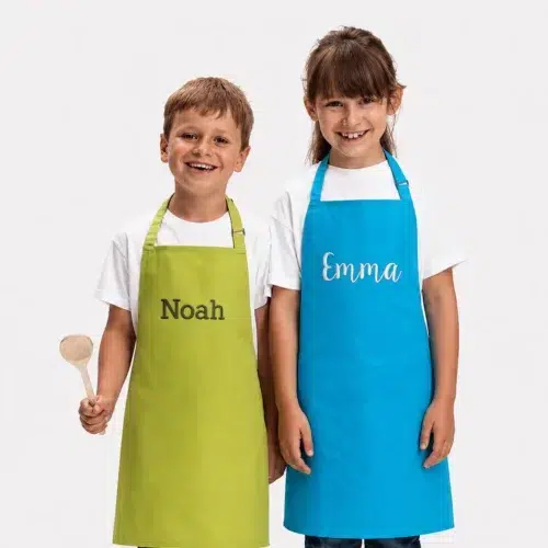Personalized apron for children with embroidered name – Primo