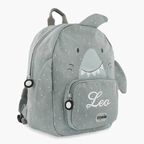 Personalized shark backpack with name