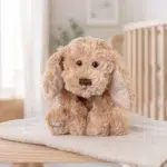 Buddy the dog soft toy, 25 cm, Bukowski, lifestyle image
