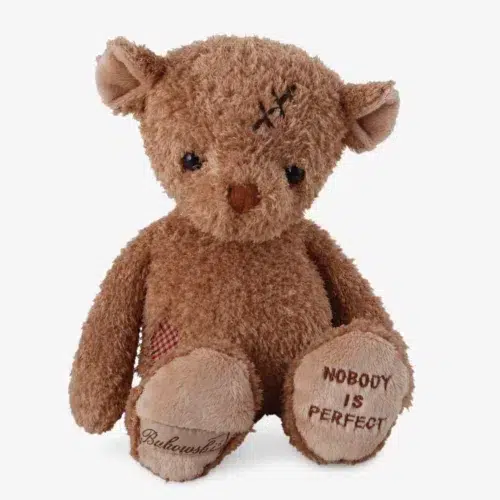 Get well soon teddy bear Nobody's perfect from Bukowski