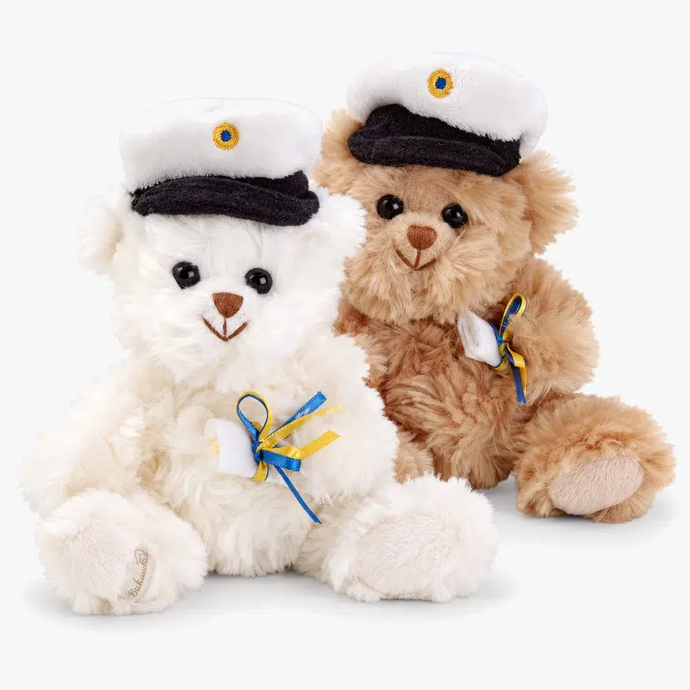 graduation-bear-pair-hero Graduation teddy bear, Bukowski, 15 cm