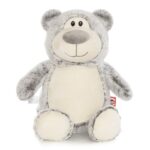 Grey personalized teddy bear - Grizzle