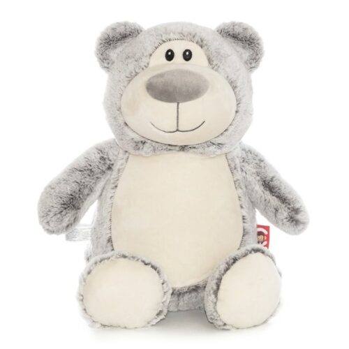 Grey personalized teddy bear - Grizzle