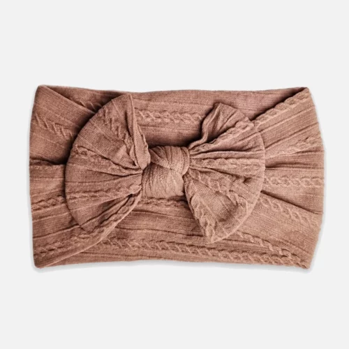 Rose brown headband for baby