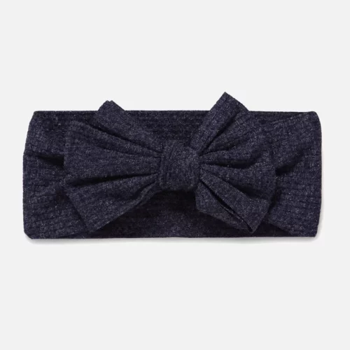 Navy headband for baby ribbed