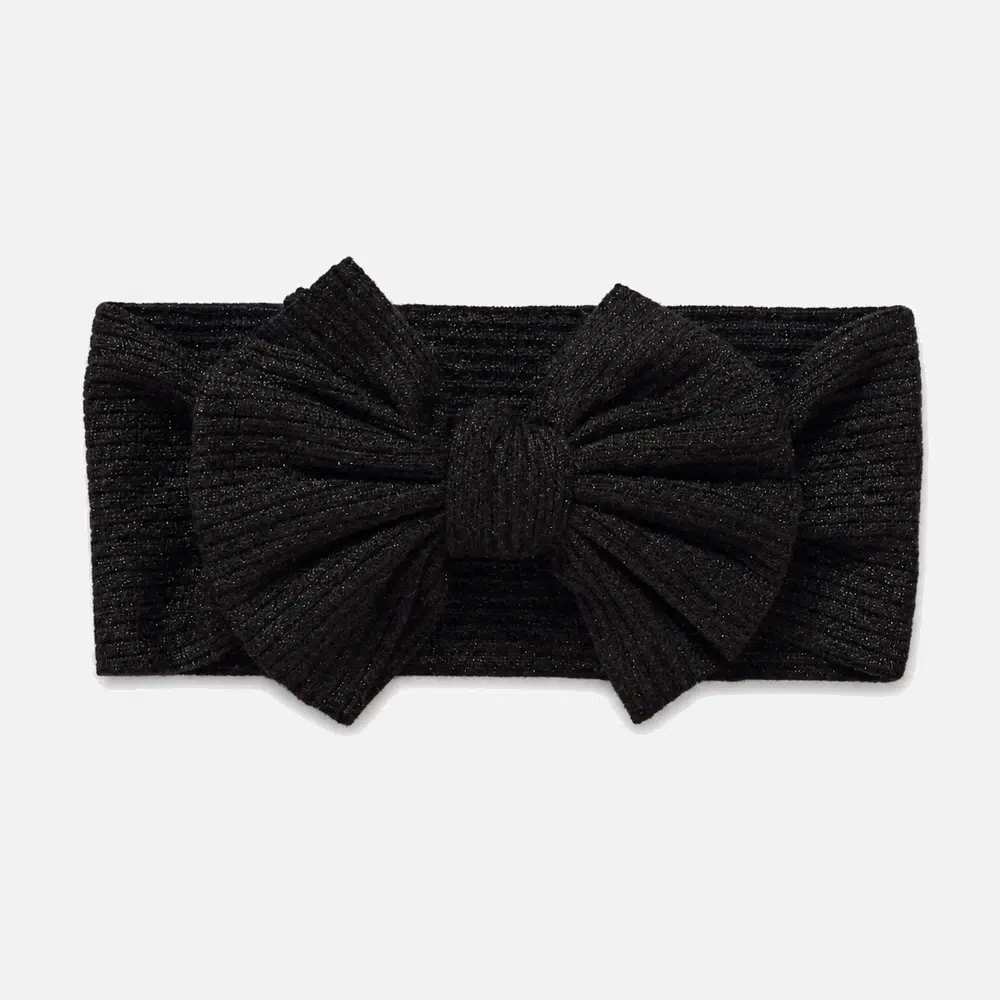 Black headband for baby ribbed Black headband for baby ribbed