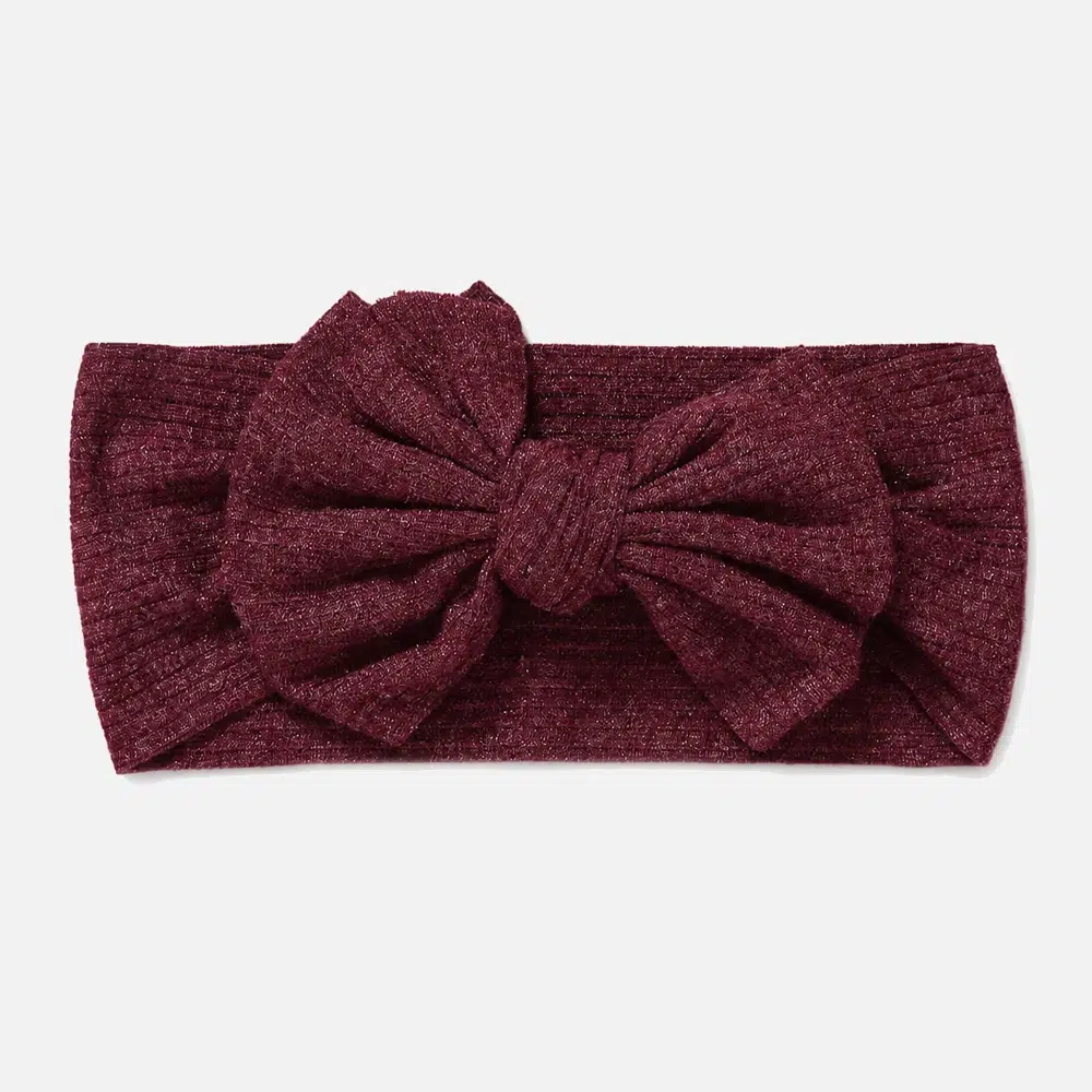 Burgundy headband for baby ribbed Burgundy headband for baby ribbed
