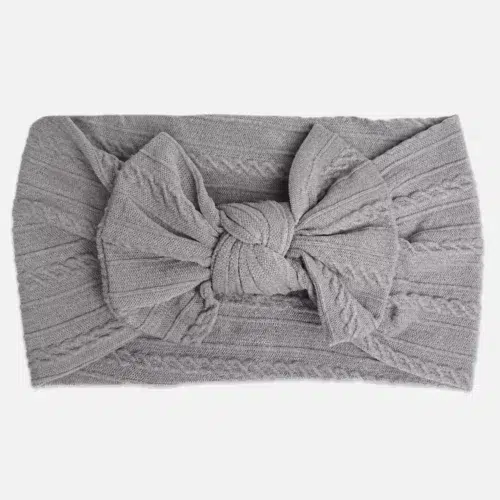Grey headband for baby