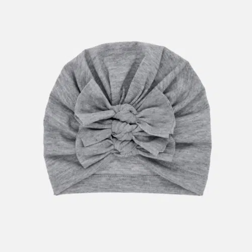 Grey turban for baby