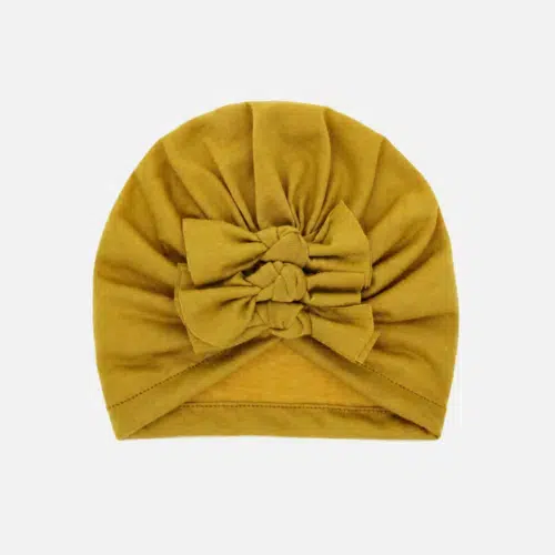 Mustard turban for baby