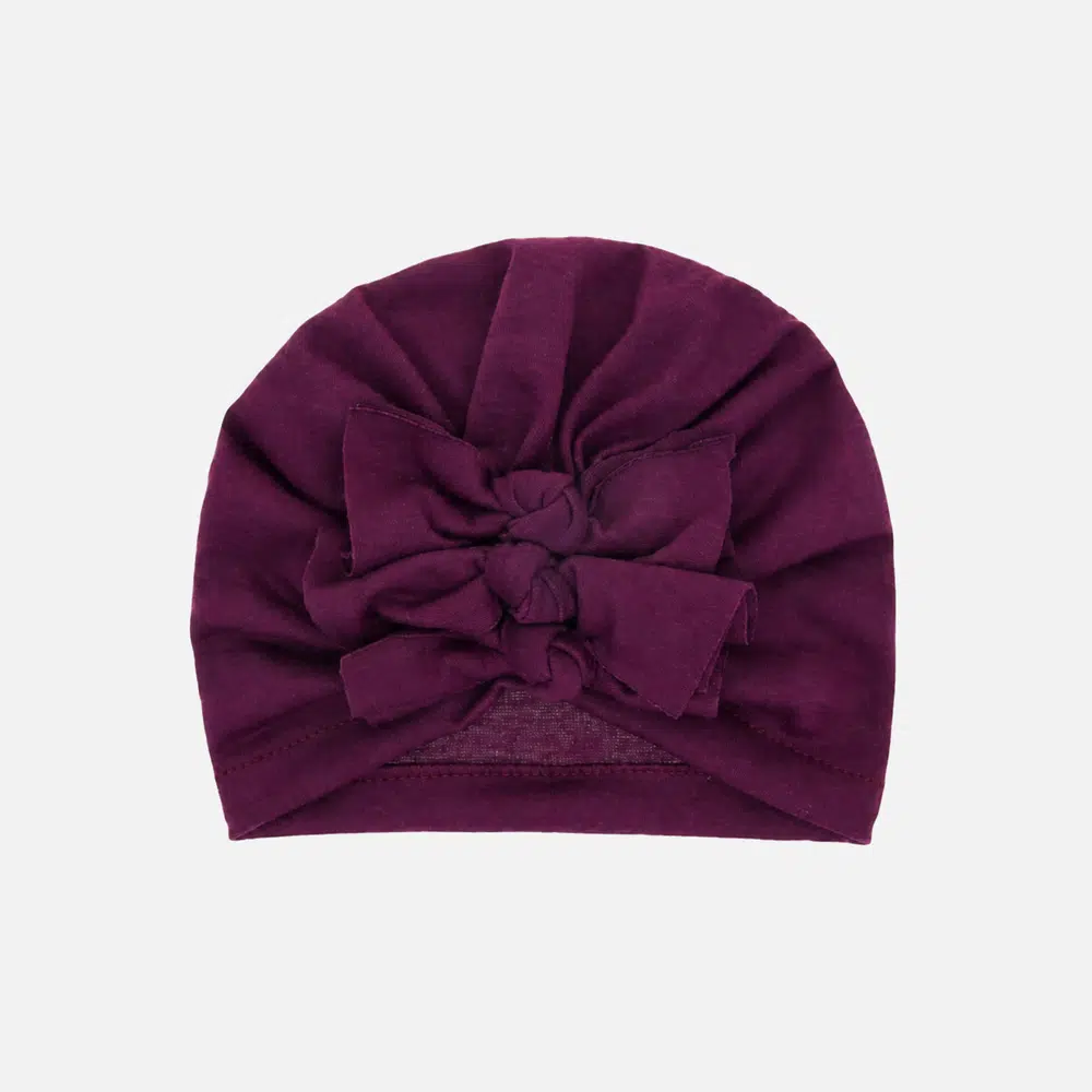 nr15-hero Burgundy turban for baby