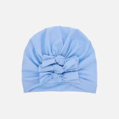 Light blue turban for baby