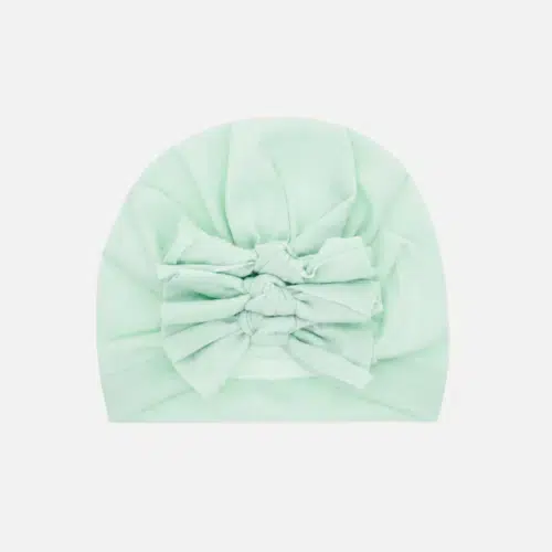 Mint turban for baby