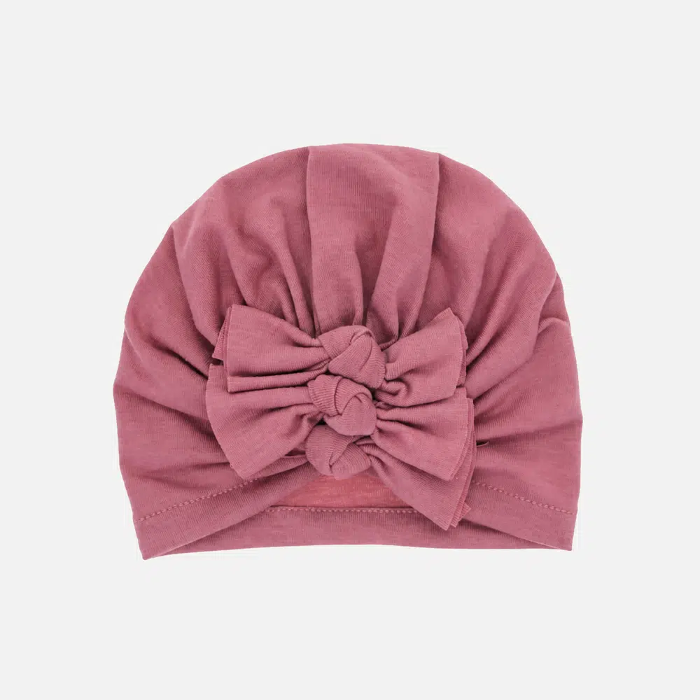 nr8-hero Powder pink turban for baby
