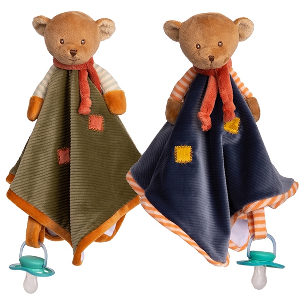 Mavi baby comforter with pacifier holder from Bukowski