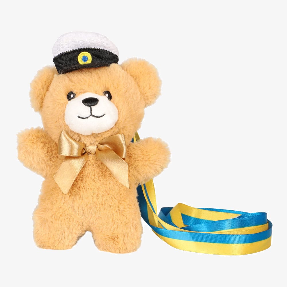 Graduation Teddy Bear, Brown, 13 cm Brown graduation teddy bear