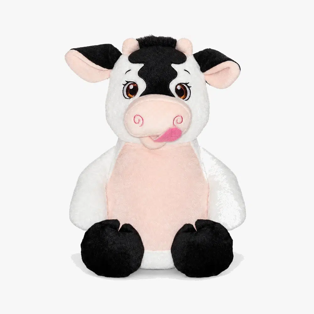Cow soft toy with name