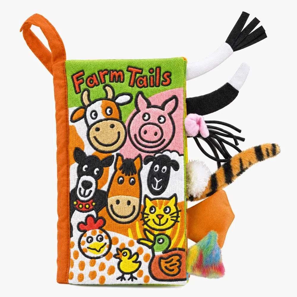 farm-tail2 Farm Tails book with tails, Jellycat