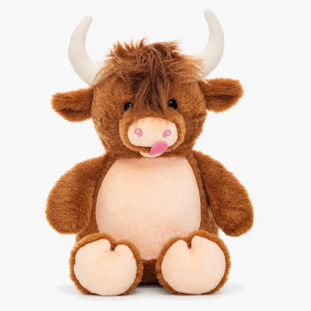 Highland cow personalized stuffed animal - Nessie
