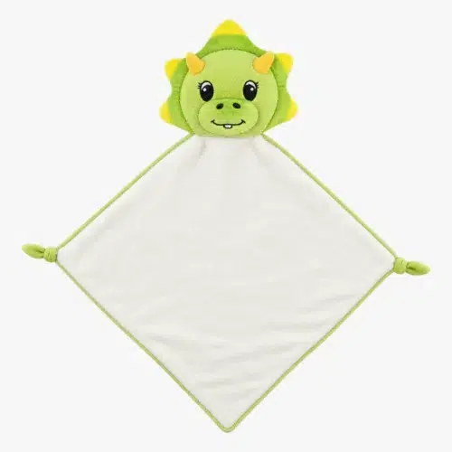 Green dino baby comforter