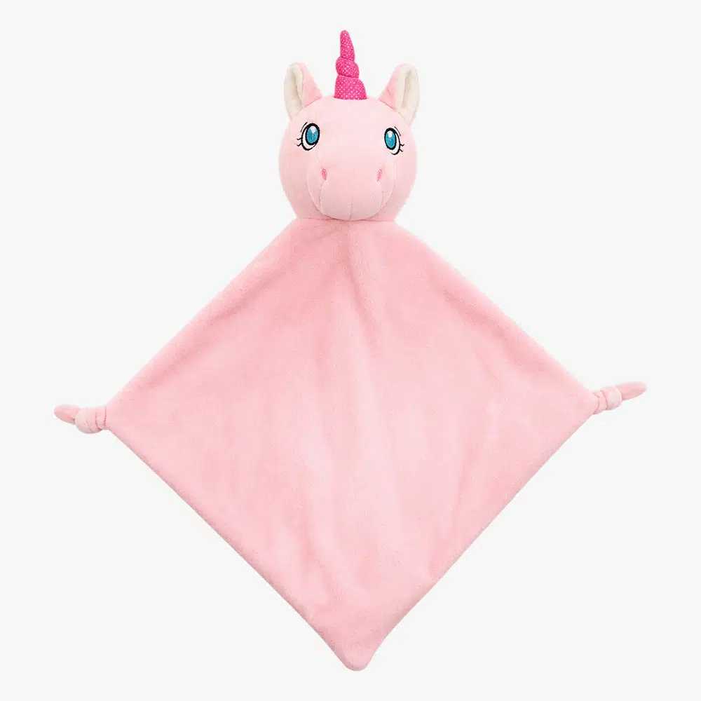 Pink unicorn comforter