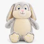 Gray rabbit with yellow stars