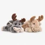 Egil moose soft toy from Bukowski in grey and brown, 18 cm